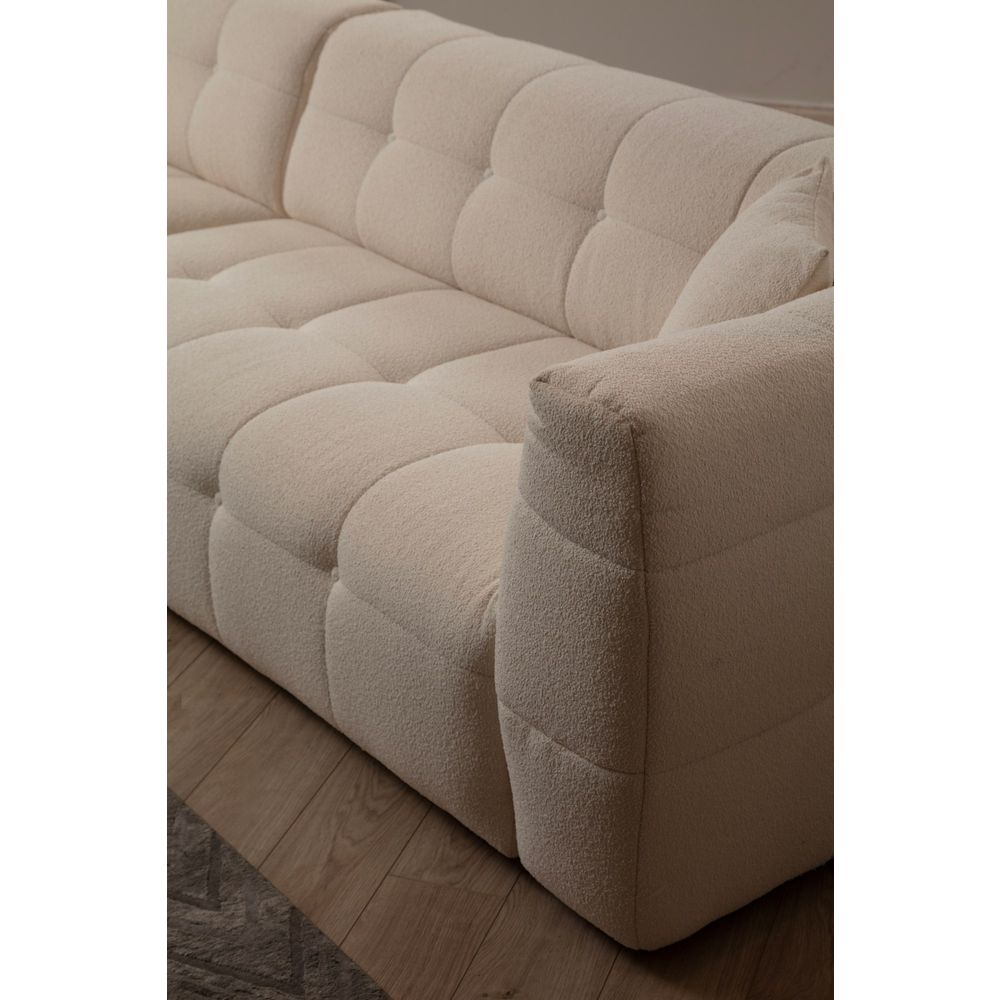 Cady 3 Seater Left - Ugao Sofa u Bež Boji slika 3