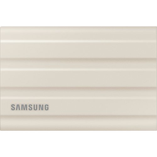 Samsung MU-PE1T0K/EU Portable SSD 1TB, T7 SHIELD, USB 3.2 Gen.2 (10Gbps), Rugged, [Sequential Read/Write : Up to 1,050MB/sec /Up to 1,000 MB/sec], Beige slika 2