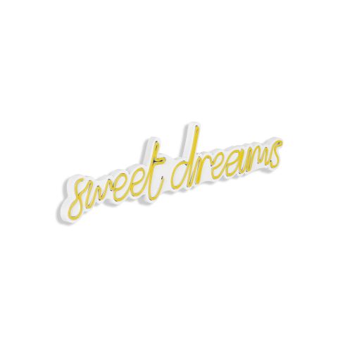 Wallity Ukrasna plastična LED rasvjeta, Sweet Dreams - Yellow slika 7