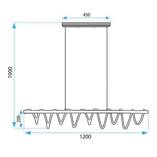 Stropni luster LED APP1288-CP slika 12