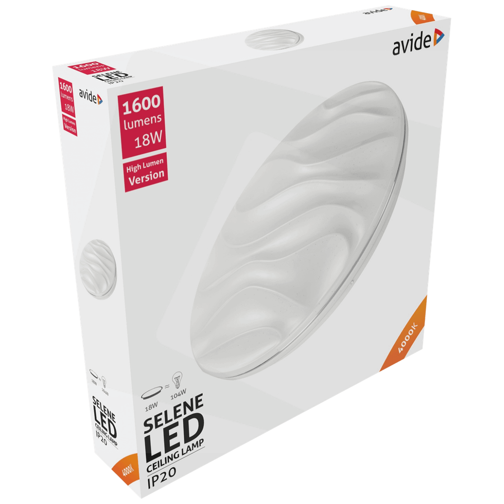 Avide Plafonjera LED, Selene, 18W, 1600 lm, 4000K, IP20 - ACLO33NW-18W-SEL slika 2