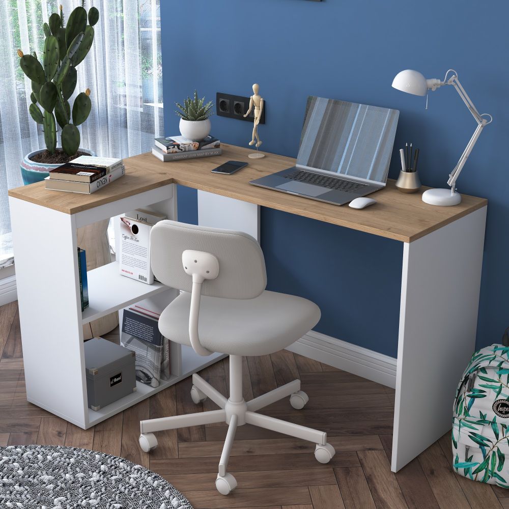 HA113 - 2035 OakWhite Radni Sto slika 1