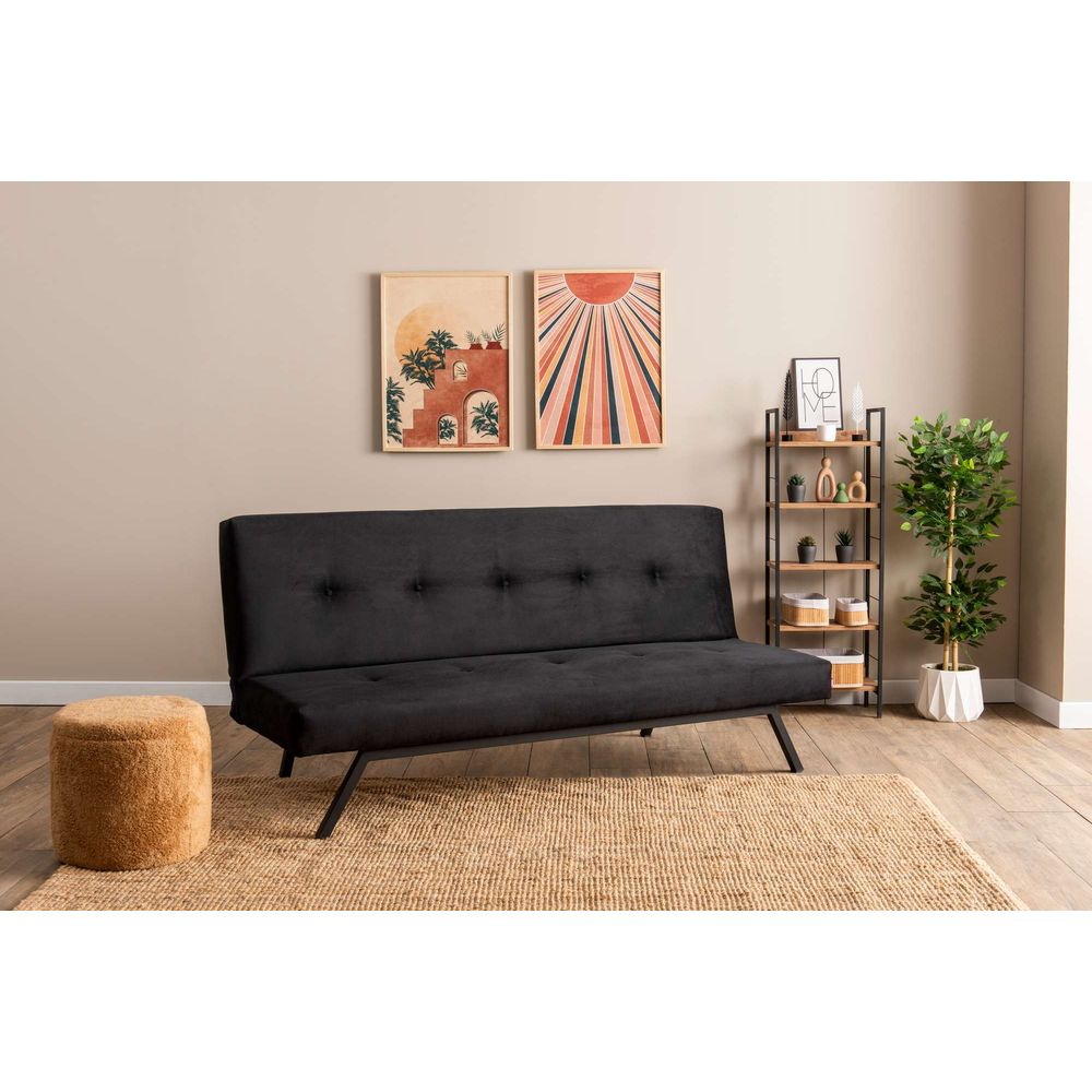 Sofa na razvlačenje Zola - Crna slika 1