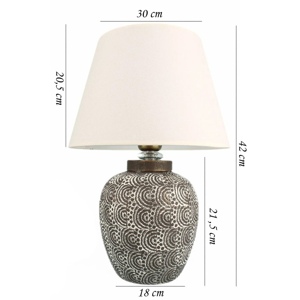 YL687 Siva i Bijela Stolna Lampa slika 3