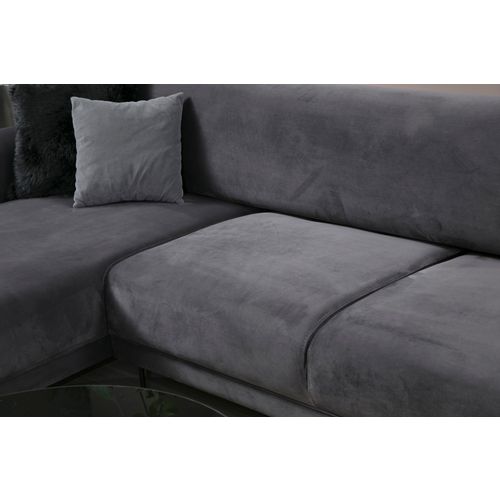 Atelier Del Sofa Kutna garnitura na razvlačenje, Antracit, Image Corner Left ( Chl-3R ) - Anthracite slika 6