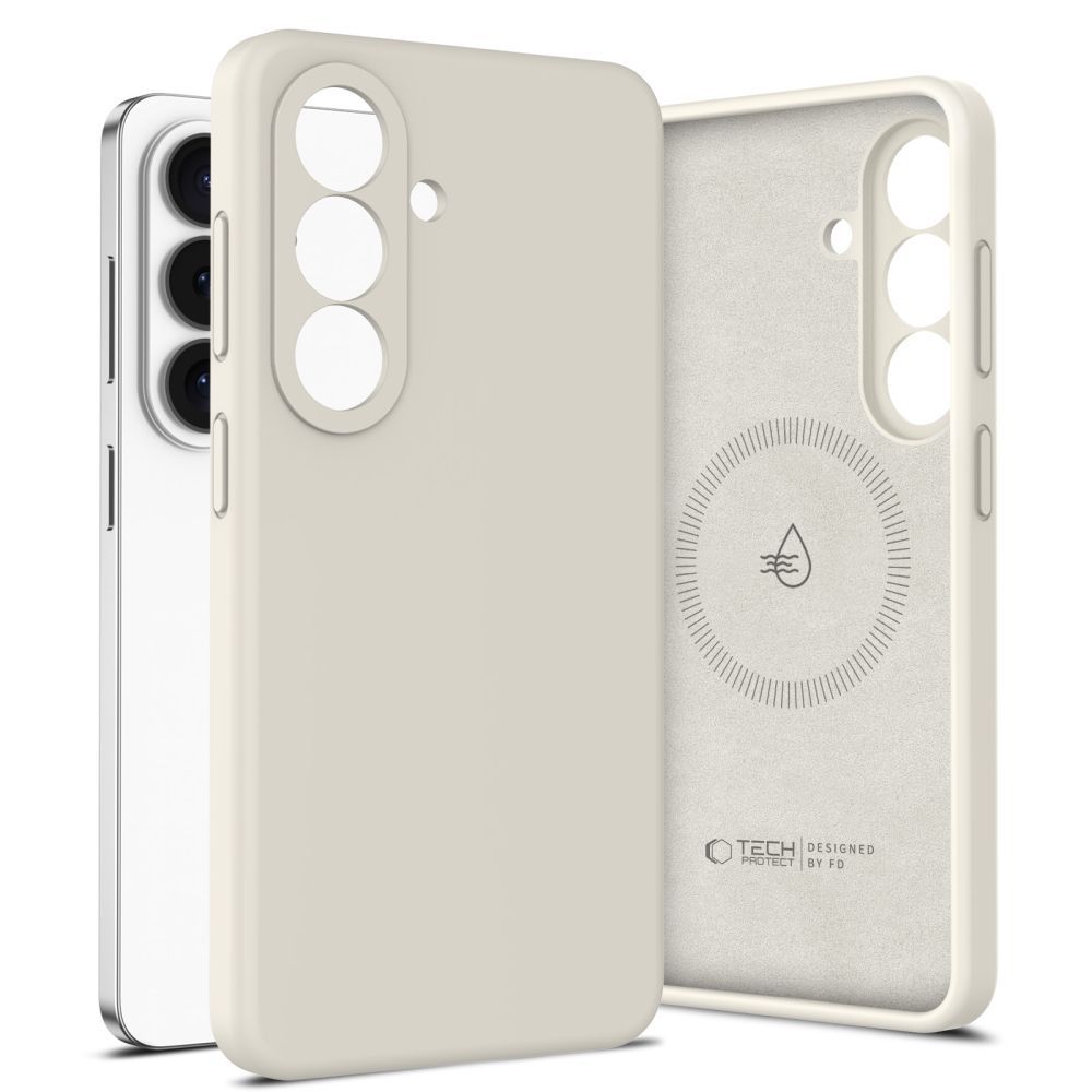 Tech-Protect silikonska MagSafe maskica za Samsung Galaxy S26+Plus – Cosmic Latte slika 2