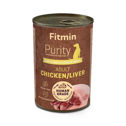 Fitmin Dog Purity Konzerva Piletina i Džigerica, hrana za pse 400g slika 1