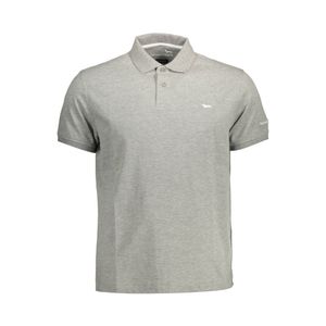 HARMONT &amp; BLAINE SHORT SLEEVE POLO SHIRT MAN GRAY