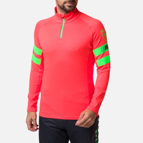 ROSSIGNOL MEN'S CLASSIQUE HERO 1/2 ZIP LAYER NEON RED slika 1