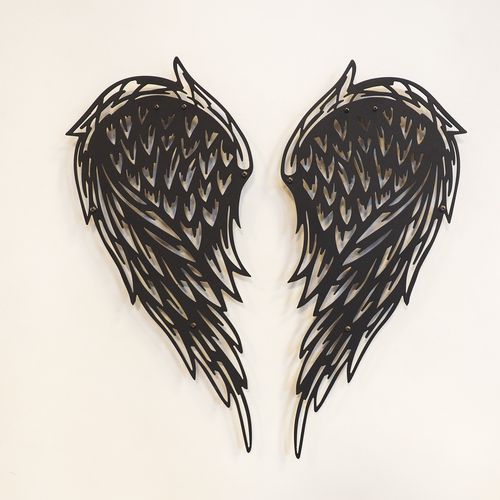 Angel Wings - APT240MS Black Decorative Metal Wall Accessory slika 2