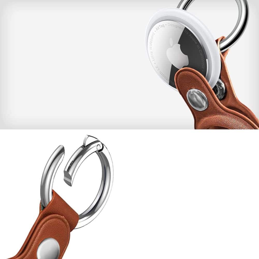 TECH-PROTECT NATURALFIT PRIVJESAK TORBICA ZA APPLE AIRTAG 1 / 2 - smeđa slika 9