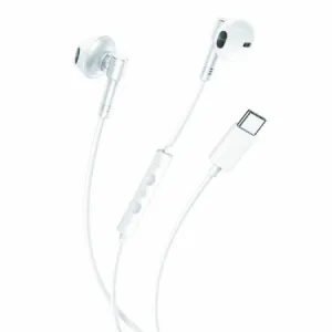 XO In-Ear Slušalice sa mikrofonom Type-C Music EP60 White