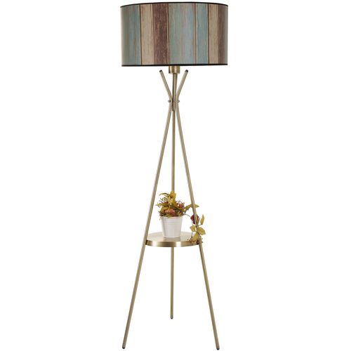 Venedik sehpalı eskitme lambader silindir renkli abajurlu Multicolor Floor Lamp slika 3