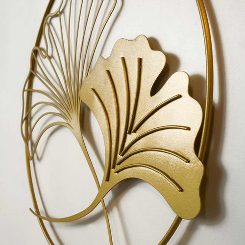 Wallity Metalna zidna dekoracija Ginkgo Leaf Metal Wall Art - APT620 slika 5