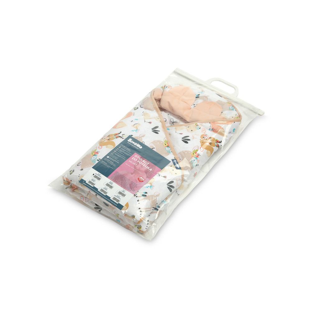 Baršunasti kolević swaddle deka xl piknik breskva slika 5