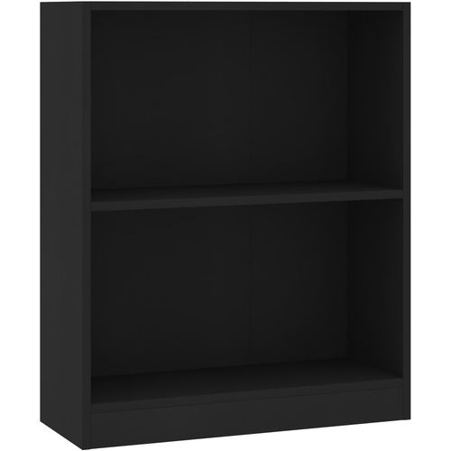 Polica za knjige crna 60 x 24 x 74,5 cm od konstruiranog drva slika 14