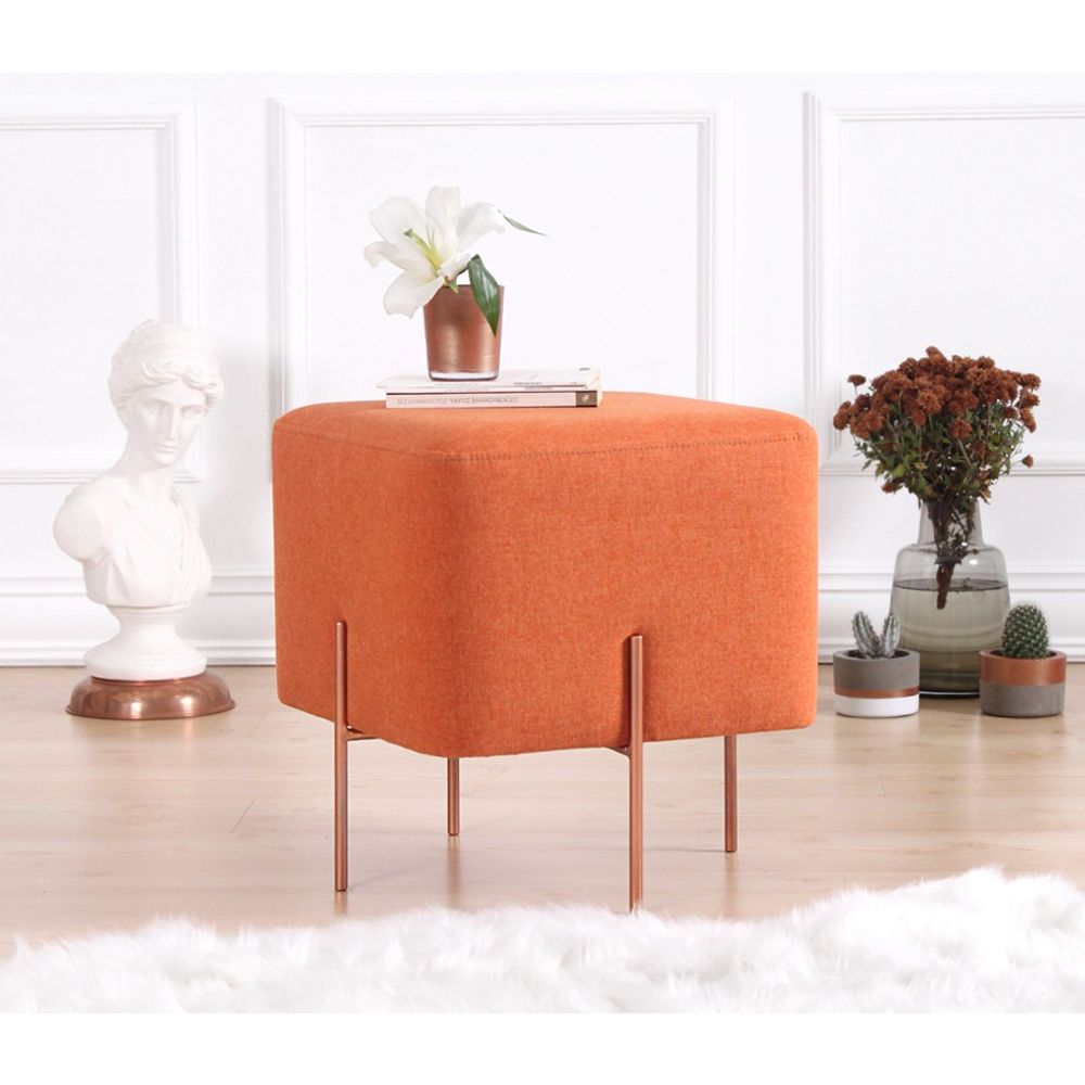 Copper 53 - Narandžasti Pouf slika 1