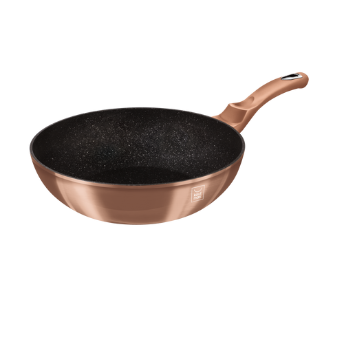 KAUFMAX WOK TIGANJ 28CM ROSE GOLD METALIC COLLECTION KM-0051 slika 2