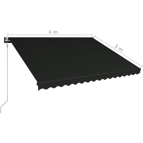 Tenda na automatsko uvlačenje 400 x 300 cm antracit slika 17