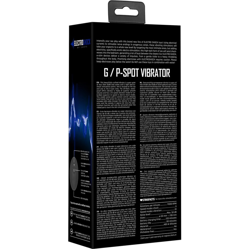 ElectroShock by Shots E-Stimulation G/P-Spot vibrator slika 3