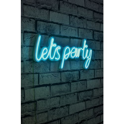 Wallity Ukrasna plastična LED rasvjeta, Lets Party - Blue slika 1