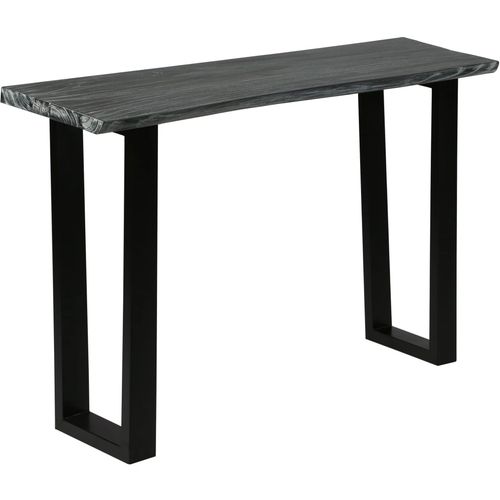 Konzolni stol od masivnog drva mindi 110 x 35 x 75 cm sivi slika 57