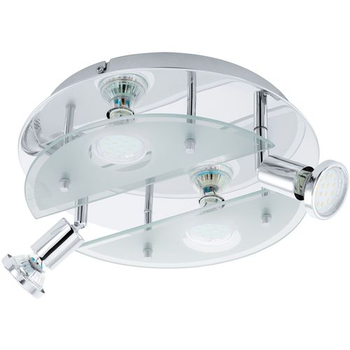 Eglo Cabo 1 reflektor/4, led, gu10, 4x3w, 4x240lm, krom/bijela  slika 1