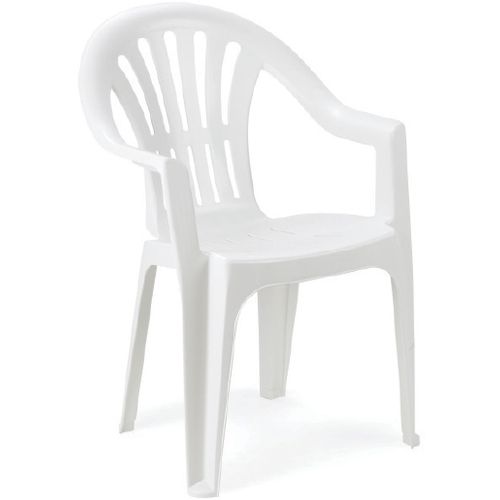 Baštenska stolica plastična Kona bela slika 1