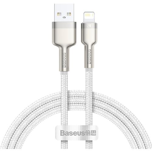 USB kabel za Lightning Baseus Cafule 2.4A 1m (bijeli) slika 1