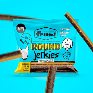 Friend poslastica za pse Round Jerkies 140g