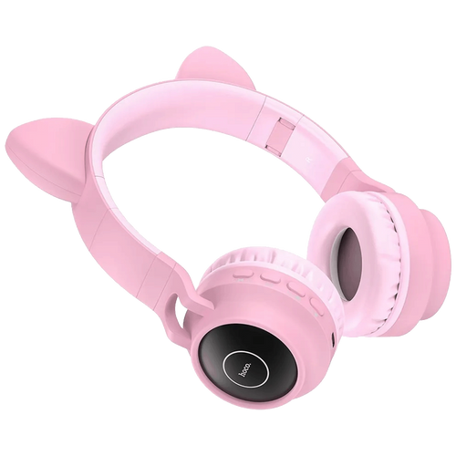 hoco. Bežične stereo slušalice, Bluetooth v5.0, 300mAh - W27 Cat Ear Pink slika 3