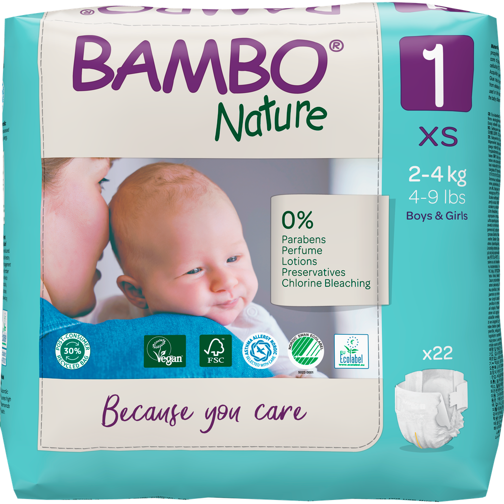 Bambo Nature pelene veličina 1 2-4kg 22kom slika 1
