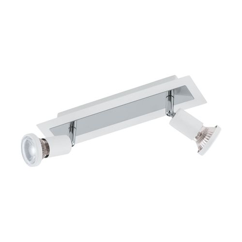 Eglo Sarria reflektor/2, led, gu10, 2x5w, 2x400lm, krom/bijela  slika 1