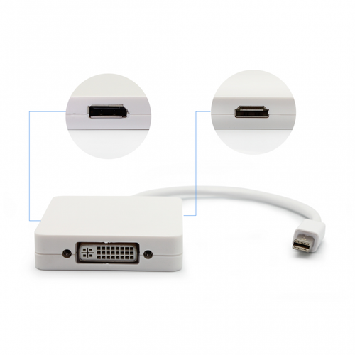 Adapter kabl za Apple mini DP na HDMI DP DVI slika 2