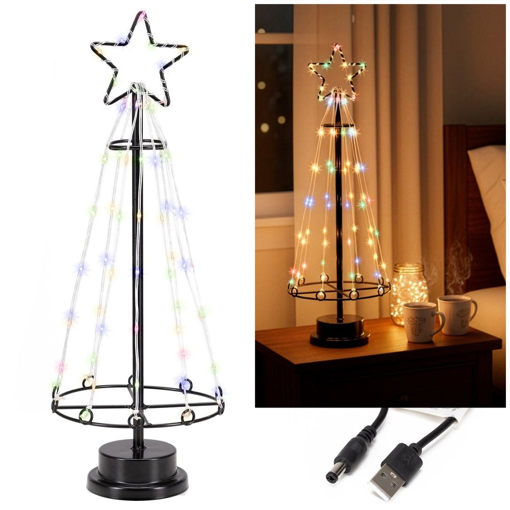Cl1238 božićno drvce 80 led rasvjeta 45 cm slika 2