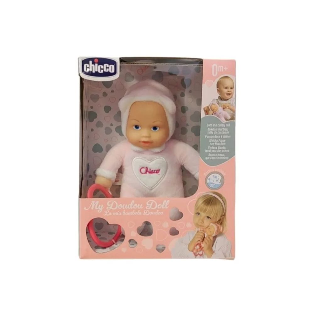 Chicco Lutka beba My Doudou Doll 18cm, Roza slika 3