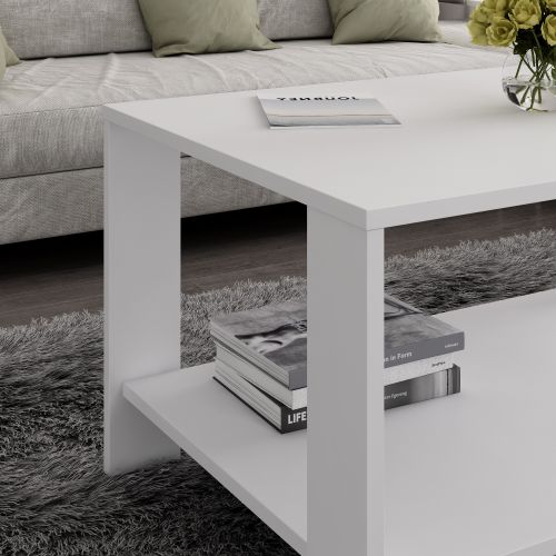 Midi Orta - White White Coffee Table slika 3