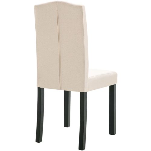 Blagovaonske stolice od tkanine 4 kom krem slika 7