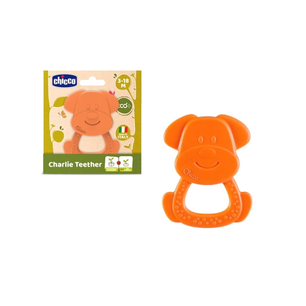 Chicco Glodalica za zube ECO+ Charlie Teether 3-18mj slika 1