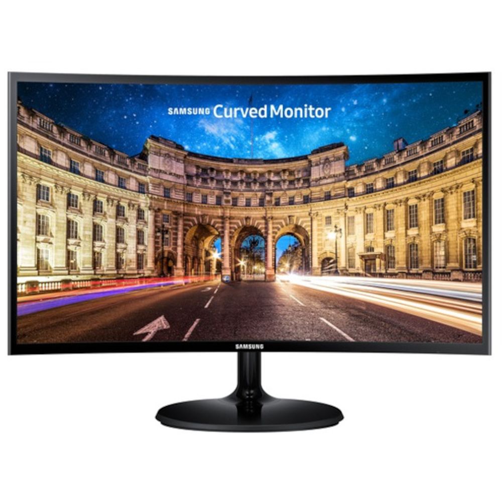 Samsung monitor CF390 C24F390FHR 61 cm (24") / 1920x1080 / VA / 60 Hz / 4 ms / crni / zakrivljen (1800R) slika 1