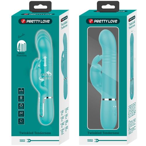 Pretty Love Coale Rabbit Vibrator - Tirkizna slika 10