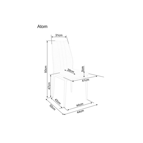 Stolica ATOM - baršun slika 4