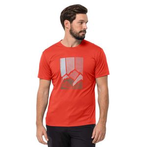 PEAK GRAPHIC T M T-shirt - CRVENA