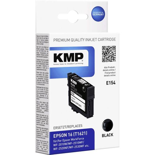 KMP tinta zamijenjen Epson T1621 (16) kompatibilan  crn E154 1621,4801 slika 1