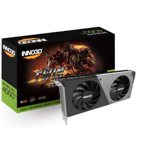 Grafička kartica INNO3D GeForce RTX 4060 Ti 8GB TWIN X2, 8GB GDDR6 slika 1