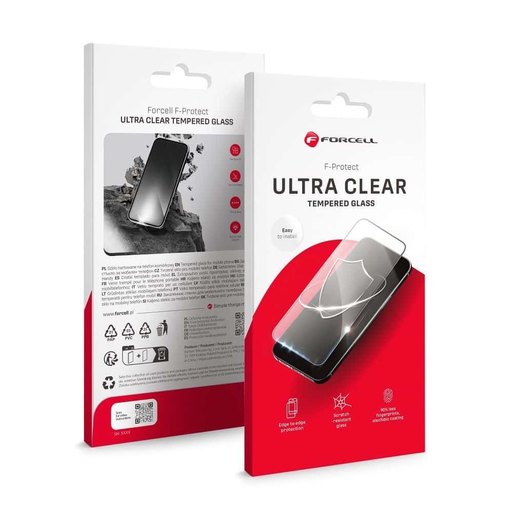 Kaljeno staklo za iPhone 17 AIR Forcell Ultra Clear Glass crno slika 1