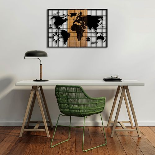 Wallity Drvena zidna dekoracija, World Map - 325 slika 1