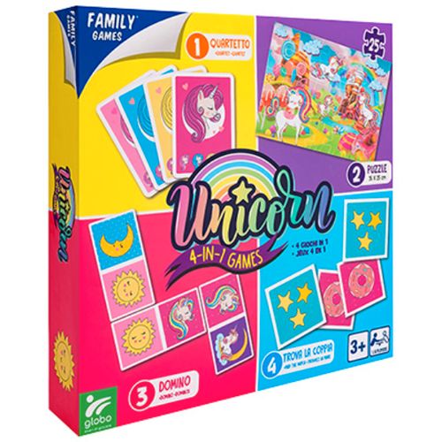 GLOBO FAMILY GAMES Unicorn Igra 4u1  slika 1