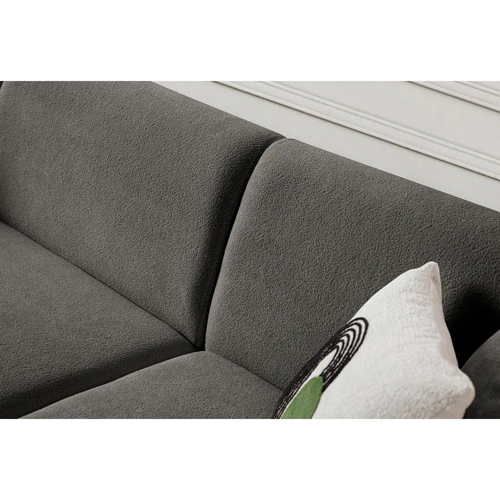Ugaona Sofa S-Loft Lijeva - boja: antracit slika 9