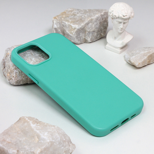 Maska Beautiful Shine Leather iPhone 12 6.1 mint slika 1